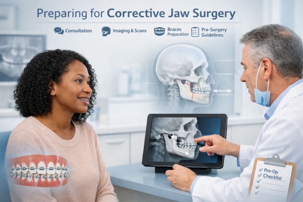 corrective jaw surgery preparation